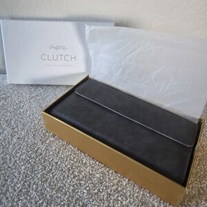 Chic Gray Clutch by [Brand]